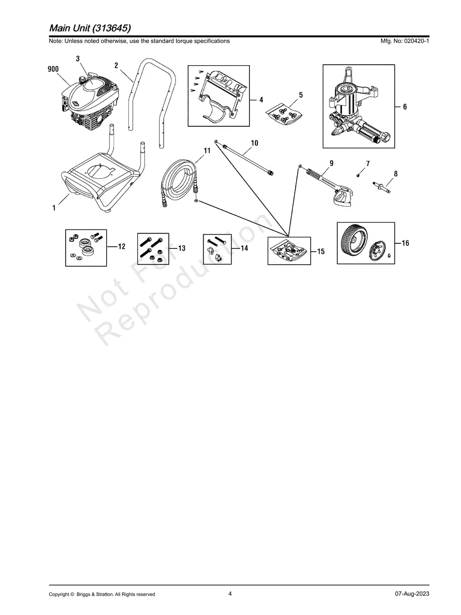 BRIGGS AND STRATTON, 020420-1, IPL.4